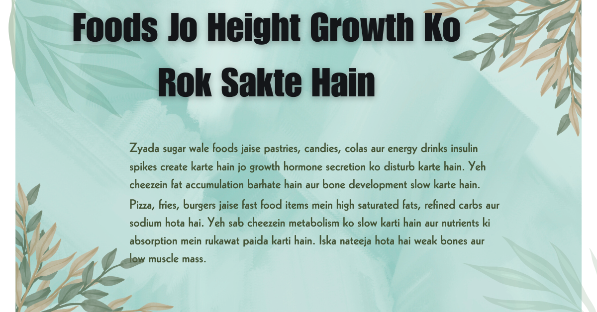 Foods for height growth